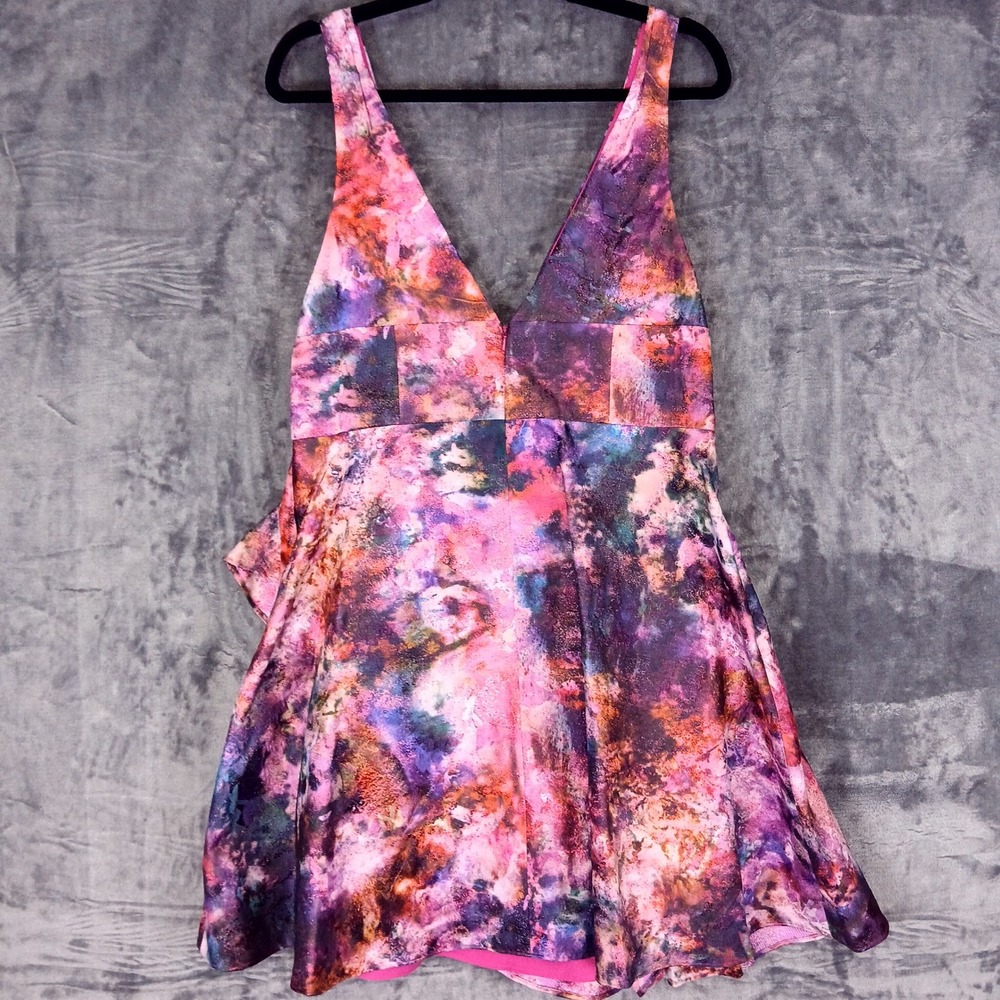 Marchesa Notte Dress Womens 14 Pink Beaded Cocktail Fit & Flare Sleeveless NWT - Picture 2 of 10